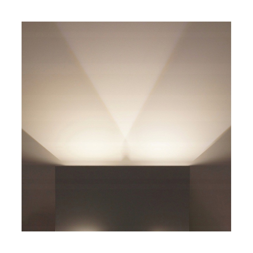 LED Zunanja stenska svetilka LED/12W/230V IP54 bela
