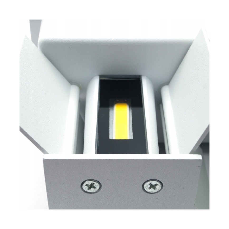 LED Zunanja stenska svetilka LED/12W/230V IP54 bela