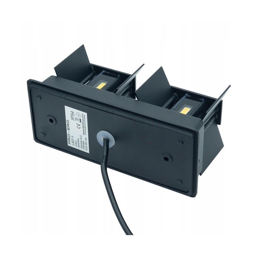 LED Zunanja stenska svetilka LED/12W/230V IP54 črna