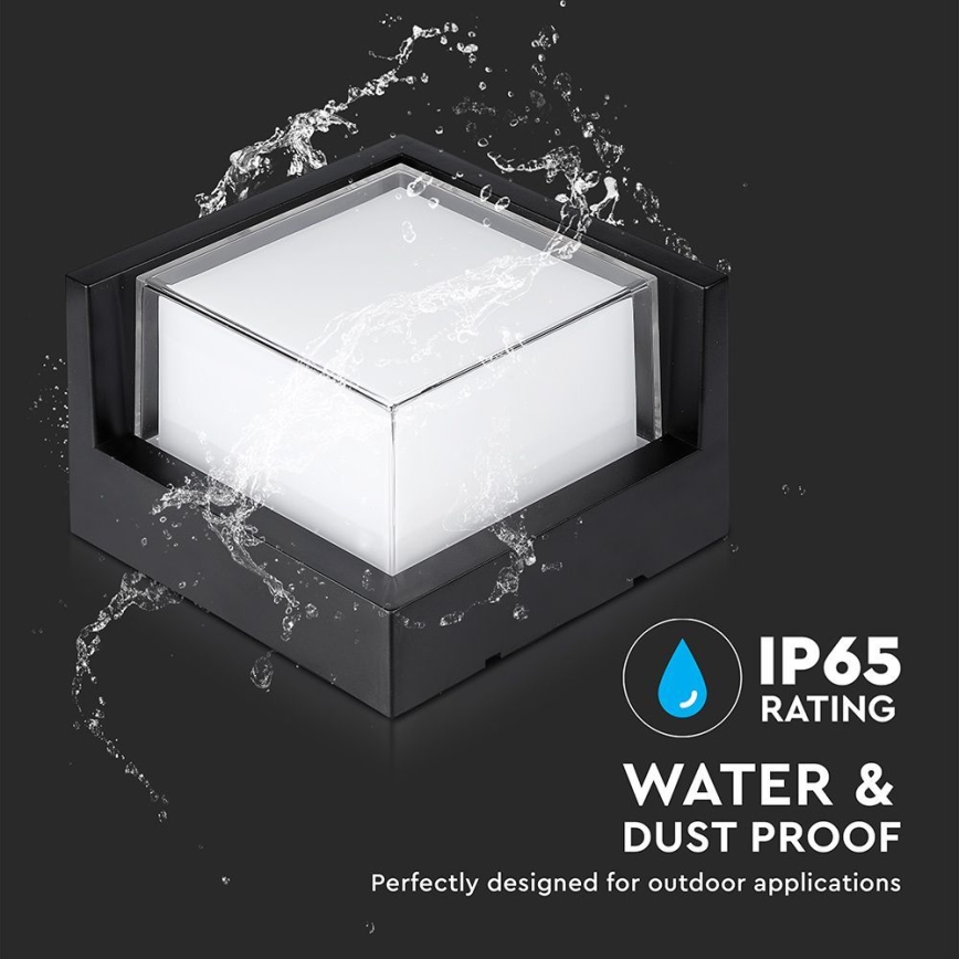 LED Zunanja stenska svetilka LED/12W/230V IP65
