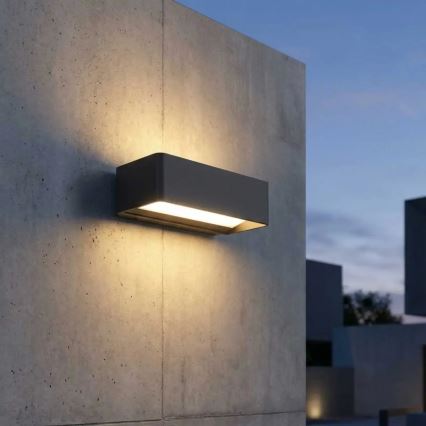 LED zunanja stenska svetilka LED/13W/230V IP65 črna
