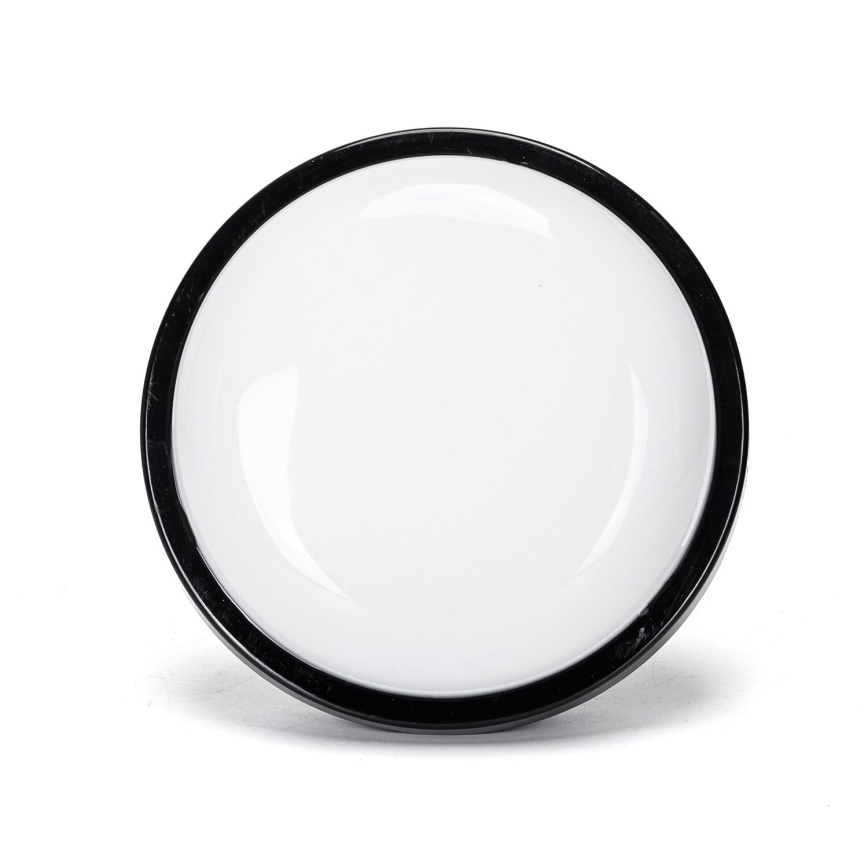 LED Zunanja stenska svetilka LED/15W/230V 6500K pr. 15,5 cm črna IP65