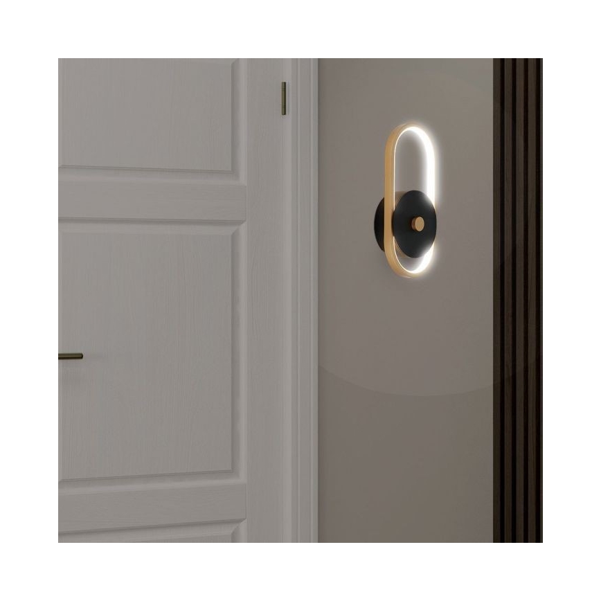 LED Zunanja stenska svetilka LED/15W/230V IP54 4000K medenina