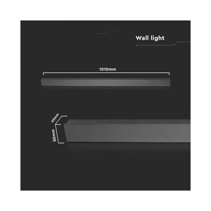 LED Zunanja stenska svetilka LED/16W/230V 3000K IP65 antracit