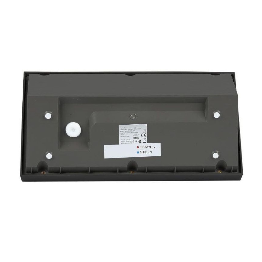 LED Zunanja stenska svetilka LED/20W/230V 3000K IP65 črna