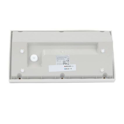 LED Zunanja stenska svetilka LED/20W/230V 4000K IP65 bela