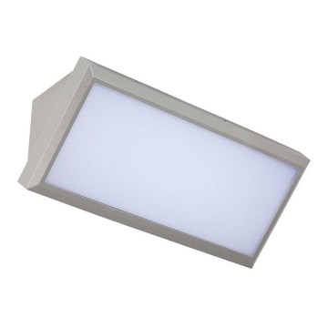 LED Zunanja stenska svetilka LED/20W/230V 4000K IP65 siva