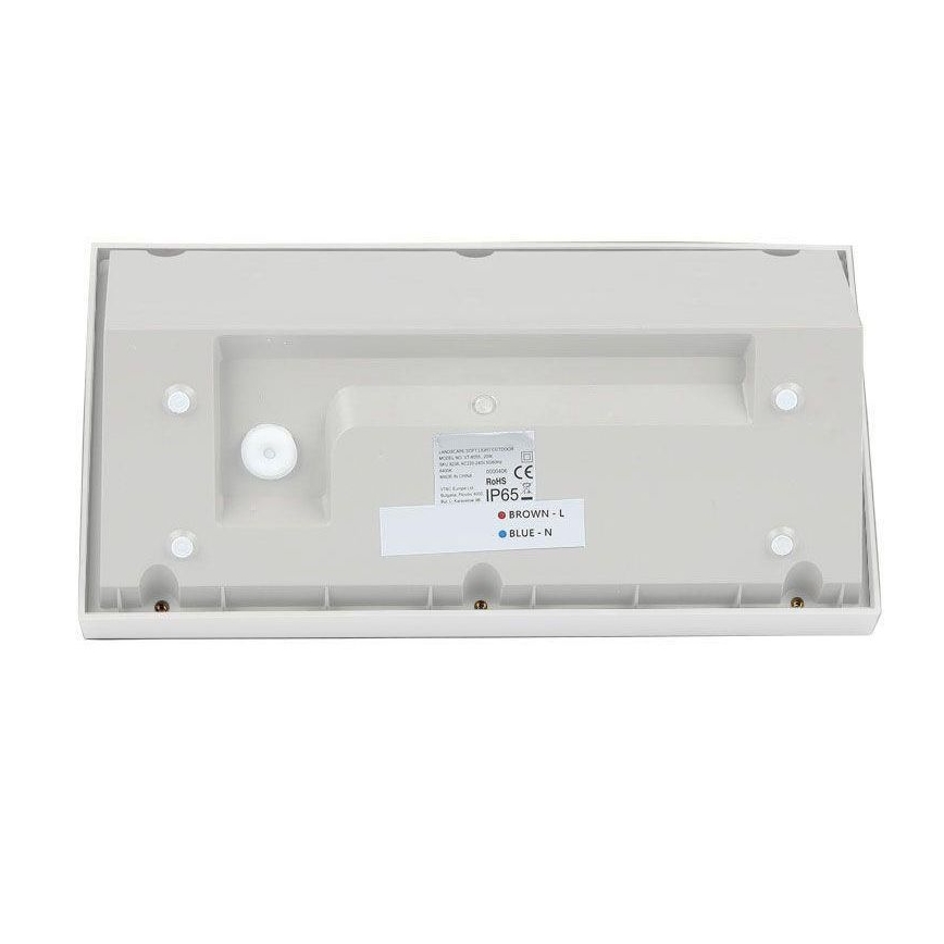 LED Zunanja stenska svetilka LED/20W/230V 6400K IP65 bela