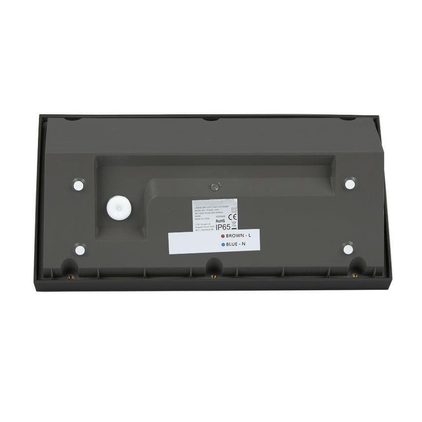 LED Zunanja stenska svetilka LED/20W/230V 6400K IP65 črna