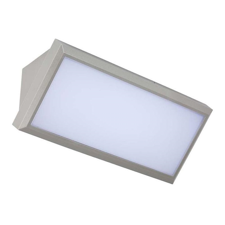 LED Zunanja stenska svetilka LED/20W/230V 6400K IP65 siva