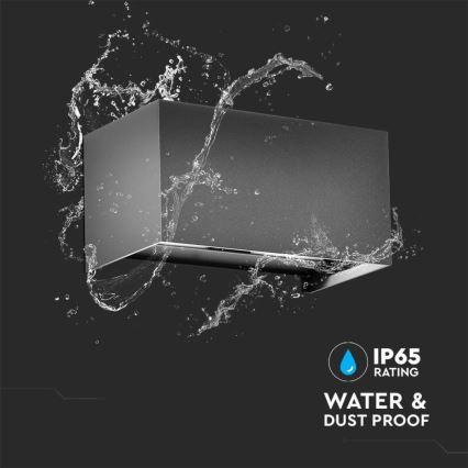LED zunanja stenska svetilka LED/24W/230V 3000K IP65 antracit