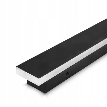 LED zunanja stenska svetilka LED/30W/230V 100 cm IP65 črna