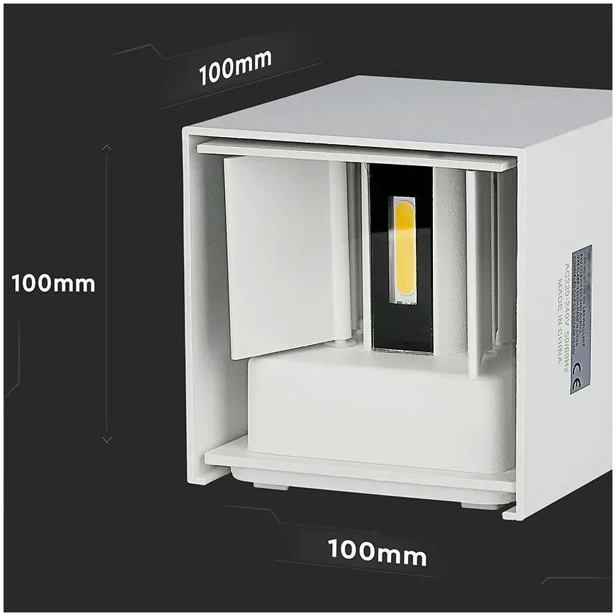 LED Zunanja stenska svetilka LED/5W/230V 3000K IP65 bela