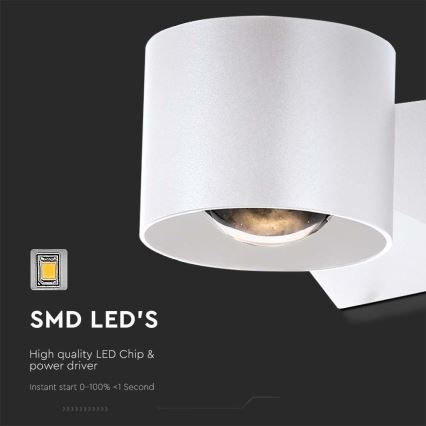 LED Zunanja stenska svetilka LED/5W/230V 3000K IP65 bela