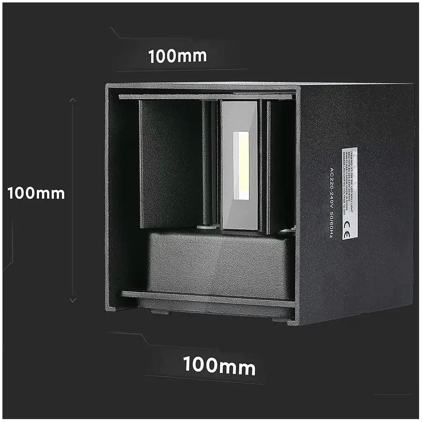 LED Zunanja stenska svetilka LED/5W/230V 3000K IP65 črna
