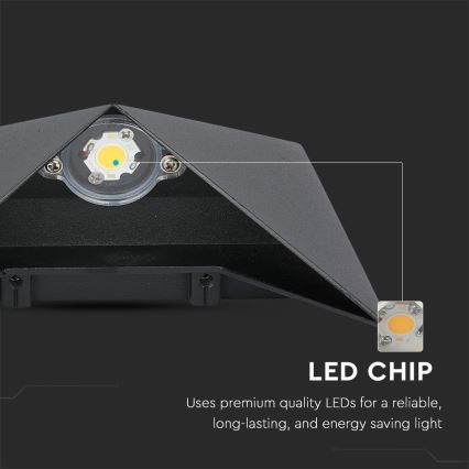 LED Zunanja stenska svetilka LED/5W/230V 3000K IP65 črna