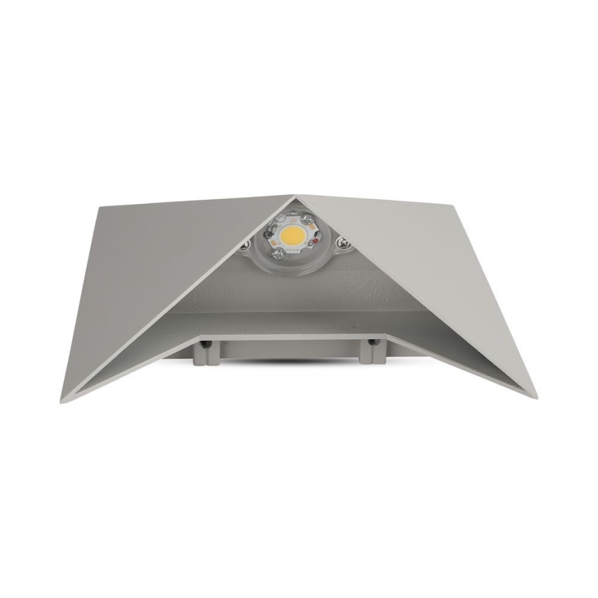 LED Zunanja stenska svetilka LED/5W/230V 3000K IP65 siva