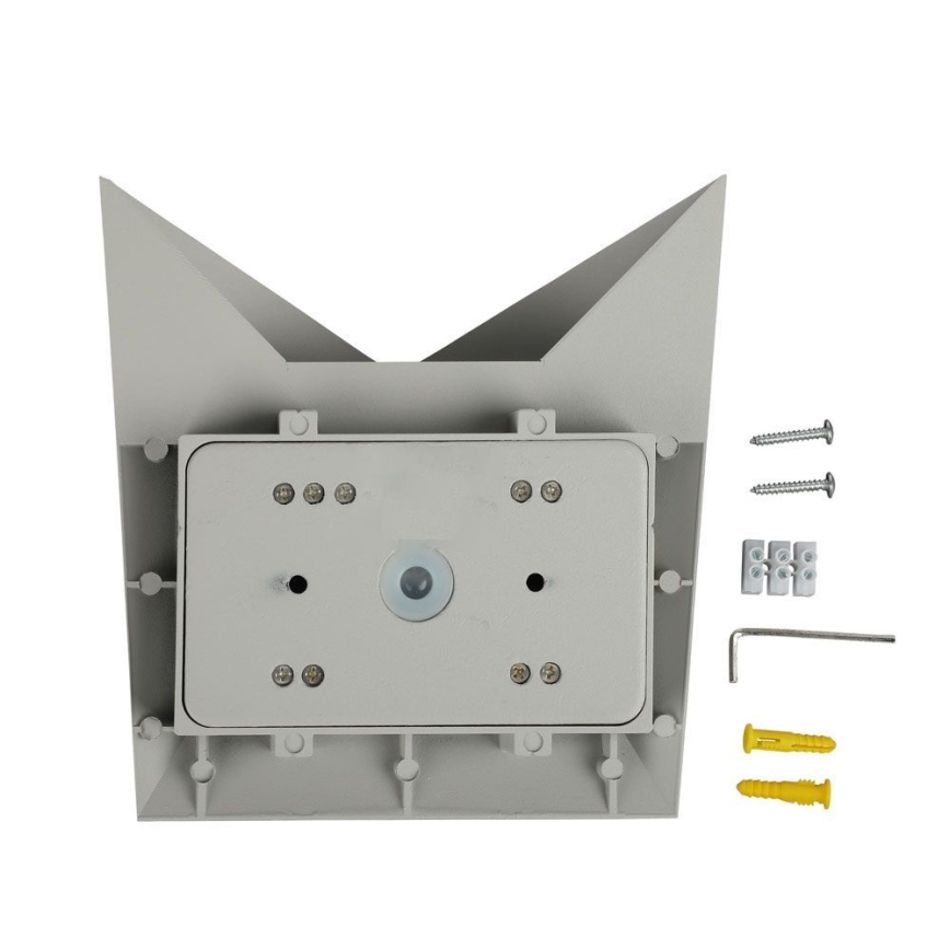 LED Zunanja stenska svetilka LED/5W/230V 3000K IP65 siva