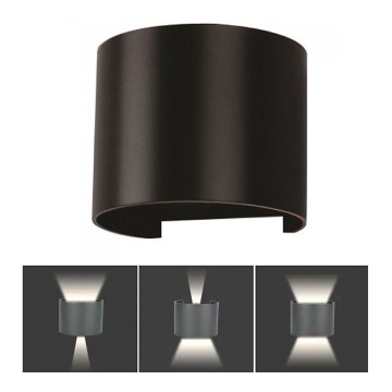 LED Zunanja stenska svetilka LED/6W/230V 3000K IP65 črna