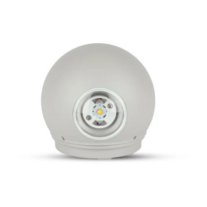 LED Zunanja stenska svetilka LED/6W/230V 3000K IP65 siva