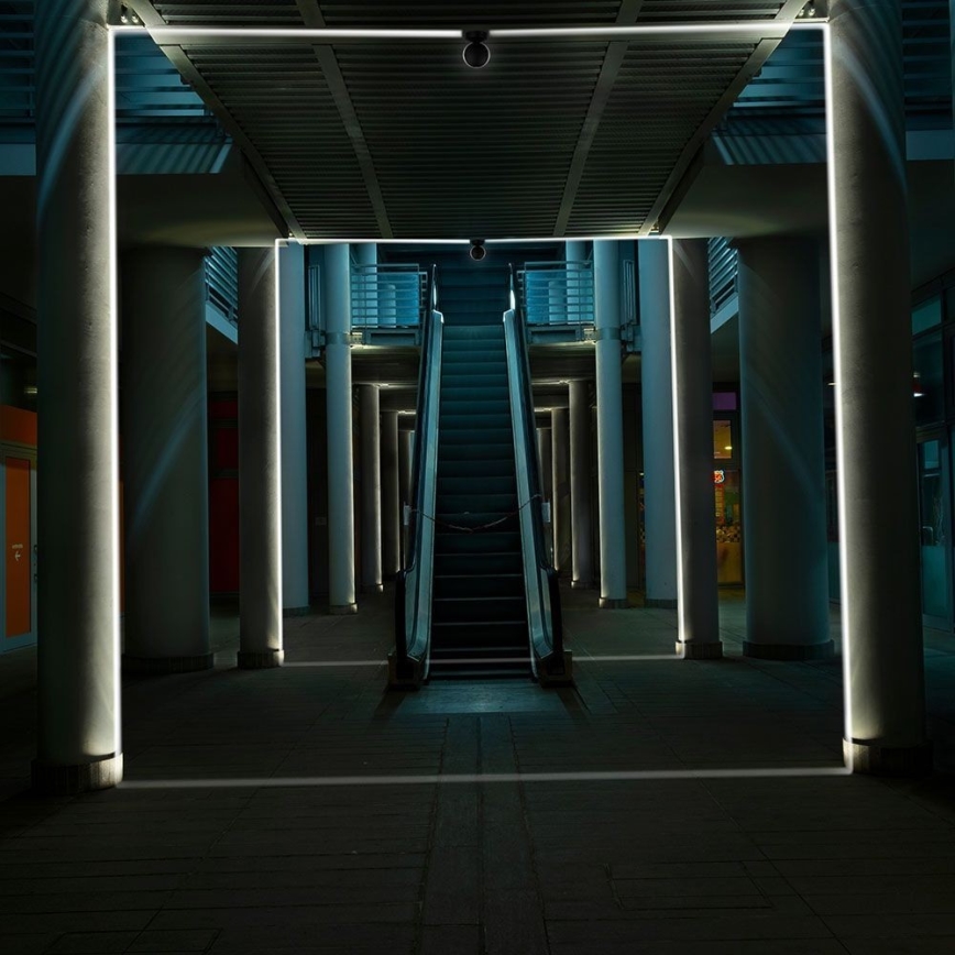LED Zunanja stenska fleksibilna svetilka LED/7W/230V 4000K IP65 črna