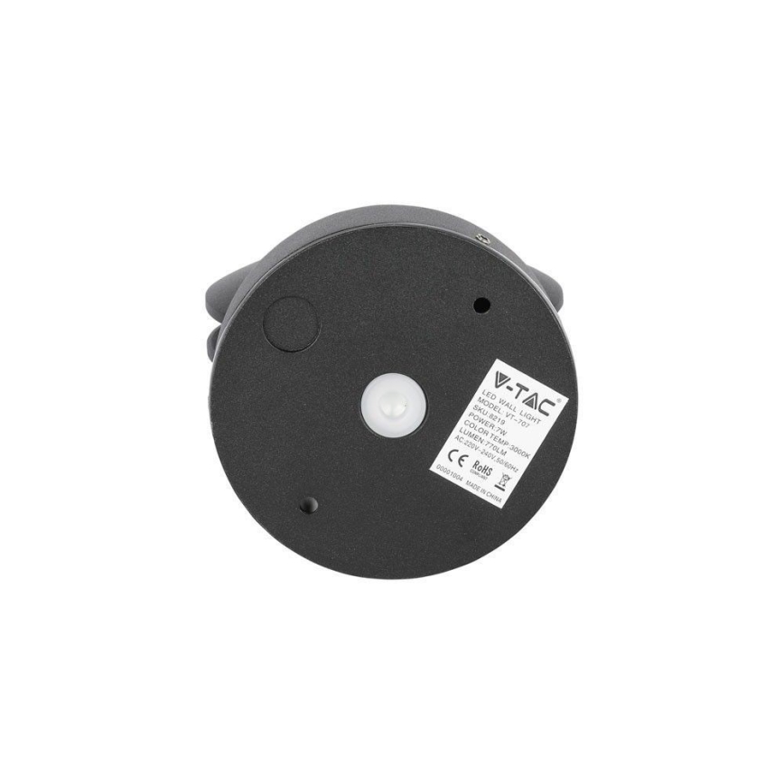 LED Zunanja stenska fleksibilna svetilka LED/7W/230V 4000K IP65 črna