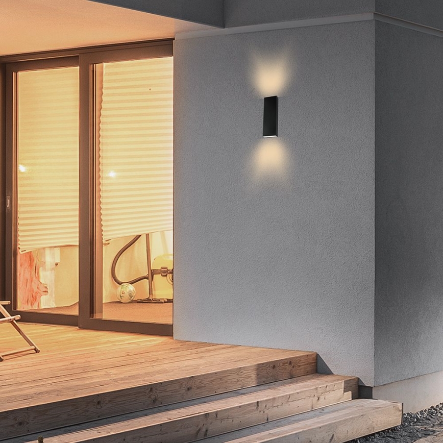 LED Zunanja stenska svetilka LED/8W/230V 4000K IP65 črna