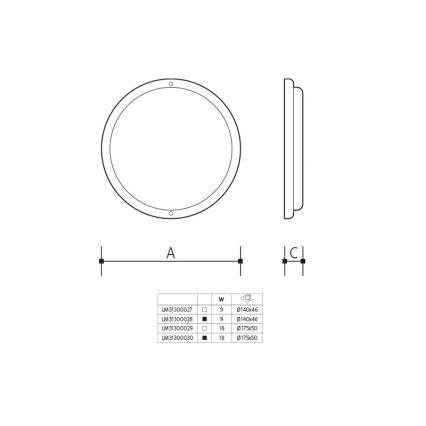LED Zunanja stenska svetilka LED/9W/230V IP54 bela