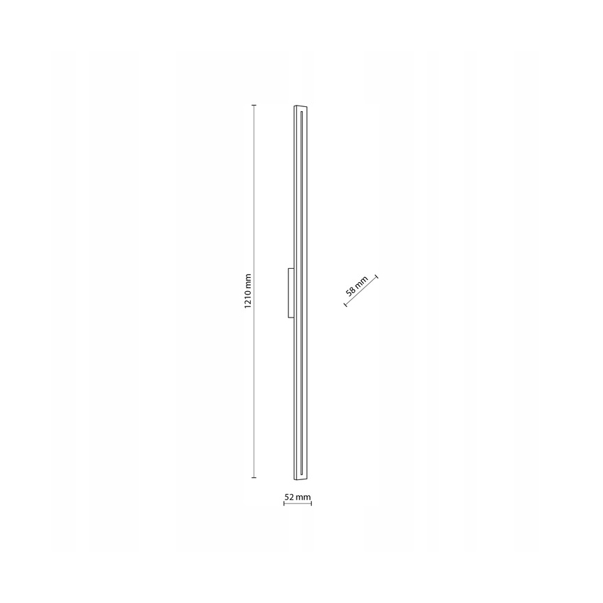 LED Zunanja stenska svetilka LINEA LED/30W/230V IP65 121 cm antracit