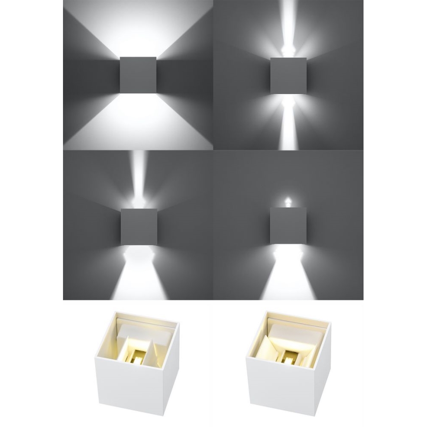 LED Zunanja stenska svetilka LUCA LED/6W/230V IP54