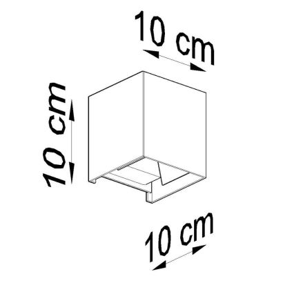 LED Zunanja stenska svetilka LUCA LED/6W/230V IP54