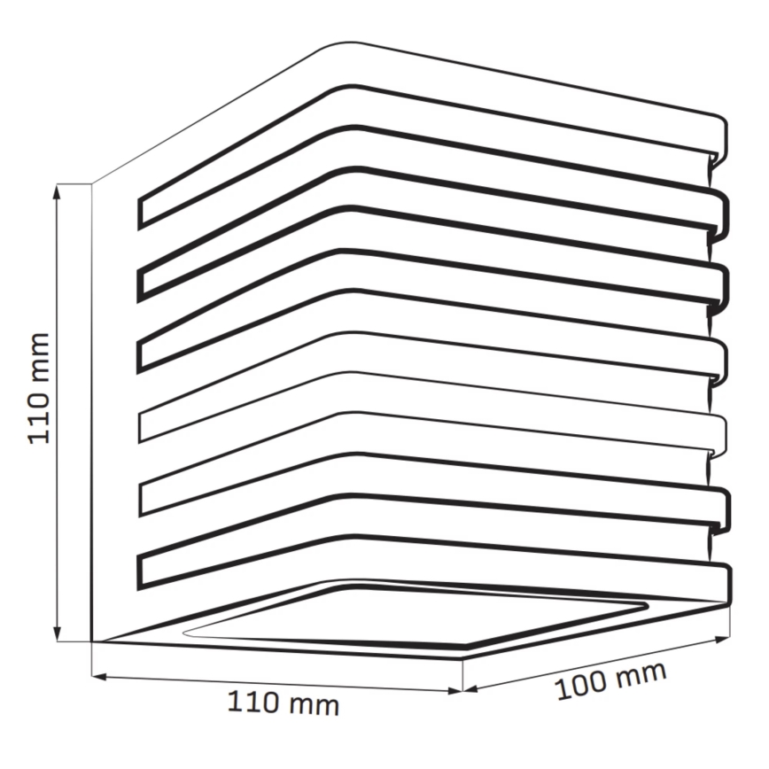 LED Zunanja stenska svetilka MAXWELL LED/10W/230V IP54 grafit