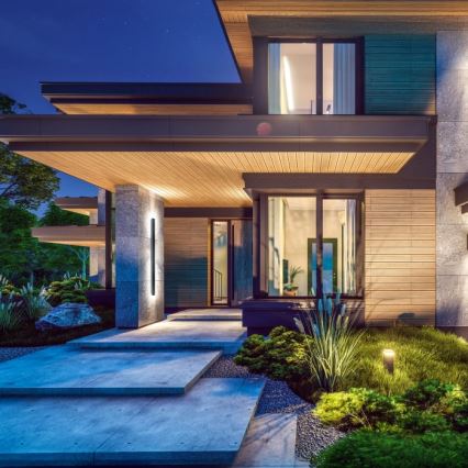 LED zunanja stenska svetilka MIRANA LED/25W/230V 4000K IP44 120 cm črna