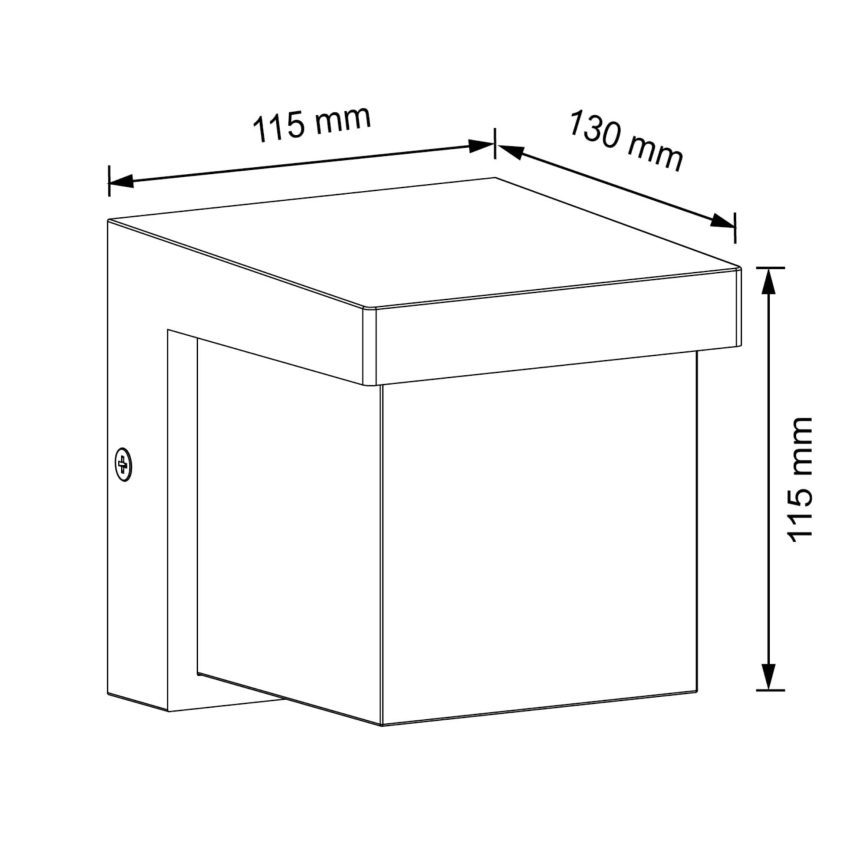LED Zunanja stenska svetilka MORGAN LED/10W/230V IP54