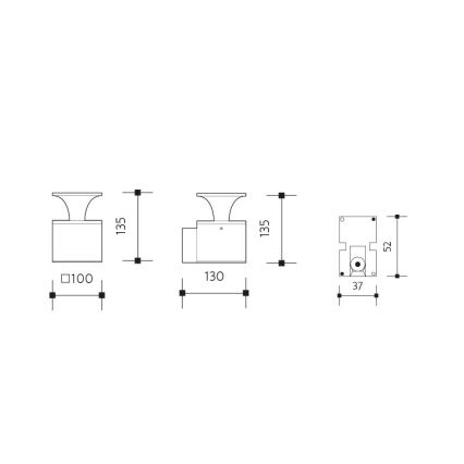 LED Zunanja stenska svetilka ORNELA LED/6W/230V 3000K IP54 rjava