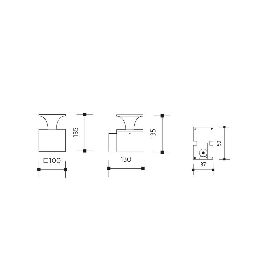 LED Zunanja stenska svetilka ORNELA LED/6W/230V 3000K IP54 rjava