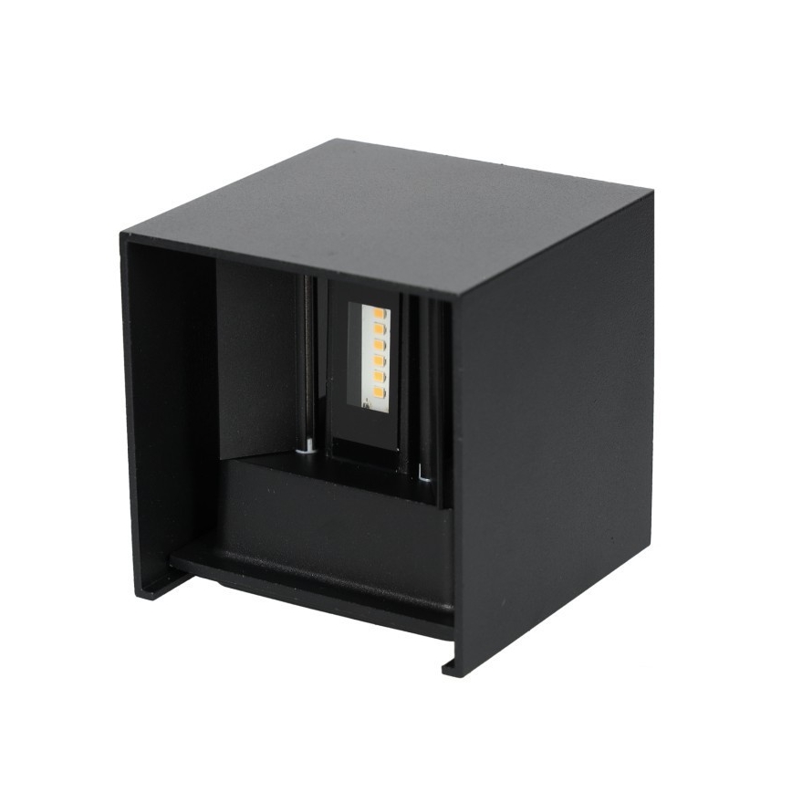 LED Zunanja stenska svetilka QUERK 2xLED/3W/230V 3000K IP54 črna