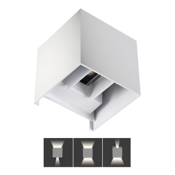 LED Zunanja stenska svetilka REKA LED/7W/230V IP54 bílá