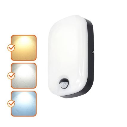 LED Zunanja stenska svetilka s senzorjem gibanja in mraka BAVANO LED/15W/230V 3000/4000/5700K IP54