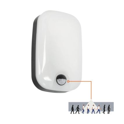 LED Zunanja stenska svetilka s senzorjem gibanja in mraka BAVANO LED/15W/230V 3000/4000/5700K IP54