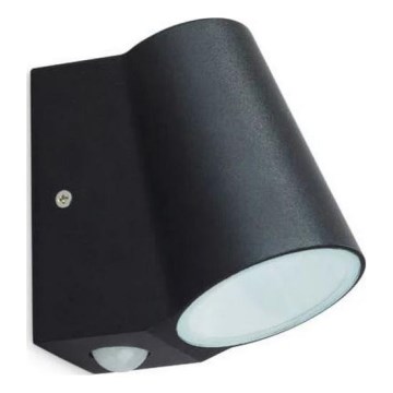 LED Zunanja stenska svetilka s senzorjem BUNOL LED/6W/230V IP44 črna
