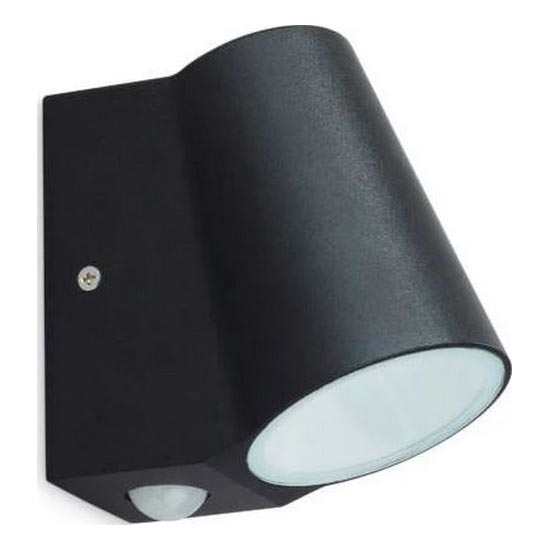 LED Zunanja stenska svetilka s senzorjem BUNOL LED/6W/230V IP44 črna