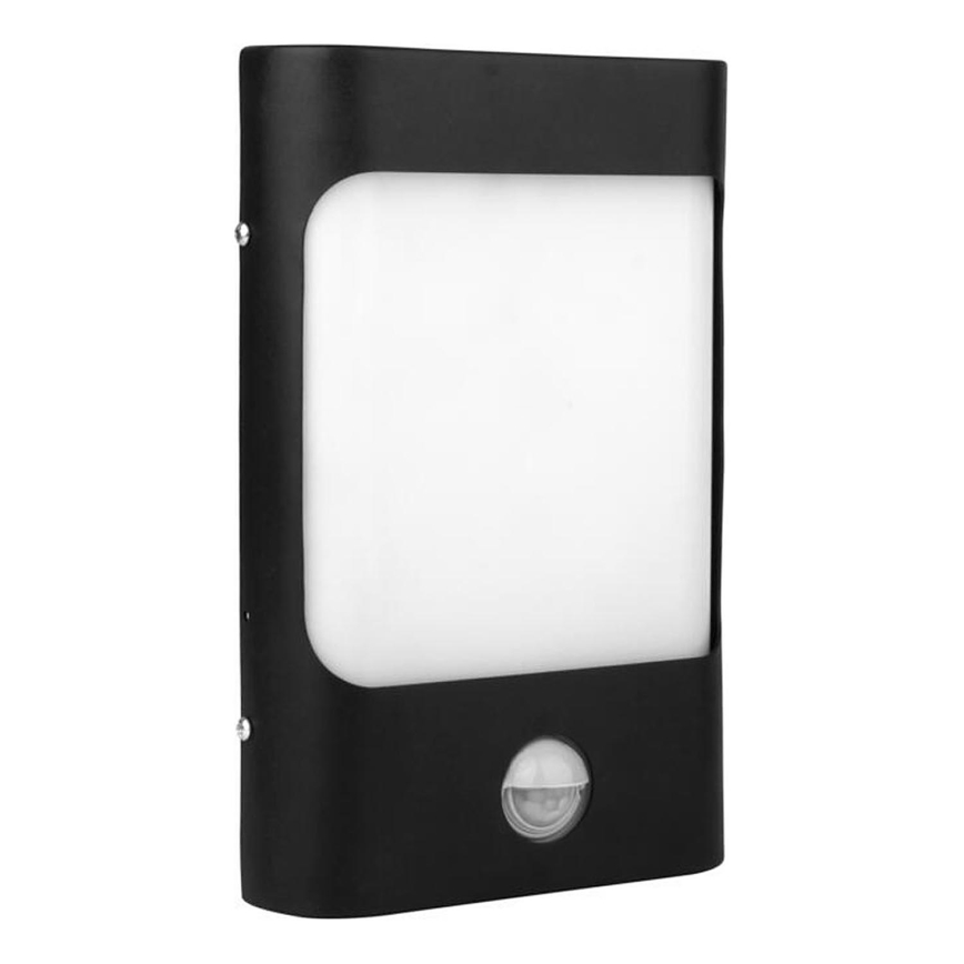 LED Zunanja stenska svetilka s senzorjem CORDOBA LED/9W/230V IP44 črna