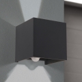 LED Zunanja stenska svetilka s senzorjem gibanja in mraka CUBE-S LED/13W/230V IP54 antracit