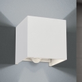 LED Zunanja stenska svetilka s senzorjem gibanja in mraka CUBE-S LED/13W/230V IP54 bela