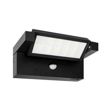 LED zunanja stenska svetilka s senzorjem gibanja in mraka LED/20W/230V 3000/4000/6500K IP54 črna