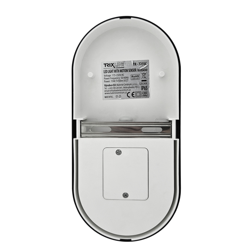 Zatemnjevalna LED zunanja stenska svetilka s senzorjem gibanja LED/12/15/18W/230V 3000K/4000K/6500K IP65 črna/bela