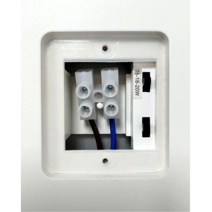 Zatemnjevalna LED zunanja stenska svetilka s senzorjem gibanja LED/12/15/18W/230V 3000K/4000K/6500K IP65 črna/bela