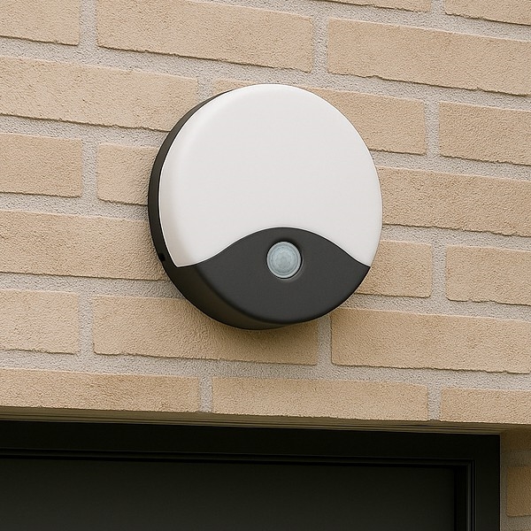 LED zunanja stenska svetilka s senzorjem gibanja LED/18W/230V IP44 antracitna