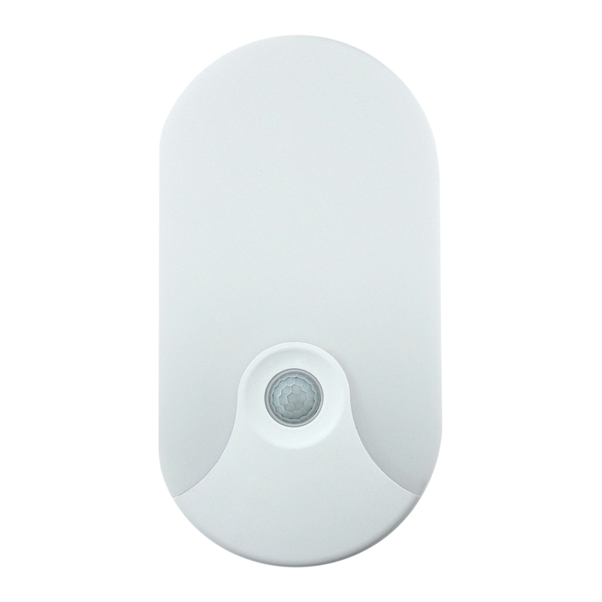 LED zunanja stenska svetilka s senzorjem gibanja LED/18W/230V IP44 bela